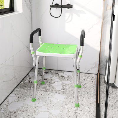HOMCOM 57-69cm Aluminium Frame Bath Seat 