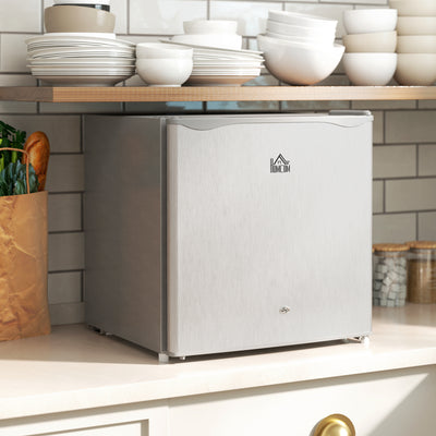 HOMCOM 46 Litre Lockable Countertop Fridge - Grey 