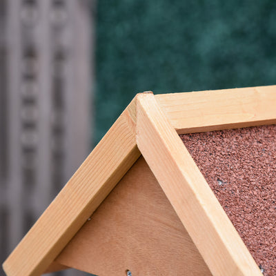 PawHut Wooden Bird Table Wild Bird Feeding Station Freestanding Feeder for Garden Outdoor 55 x 55 x 144cm 