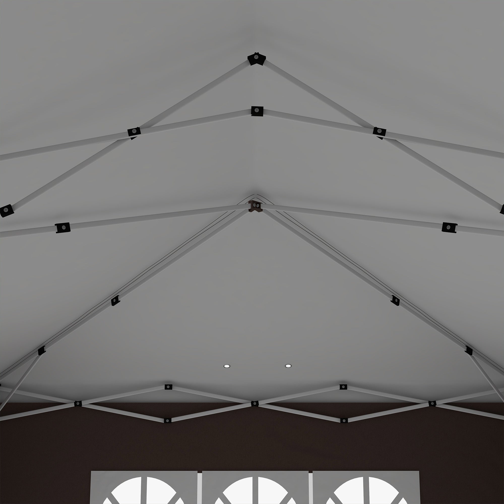 Outsunny 3 x 6 m Pop Up Gazebo with Sides and Windows, Height Adjustable Wedding Camping Party Tent Canopy Marquee with Storage Bag for Garden, Event, Brown