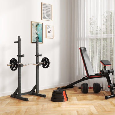SPORTNOW Olympic Weight Plates Set, with Two 7.5kg and Two 5kg weights, Black 
