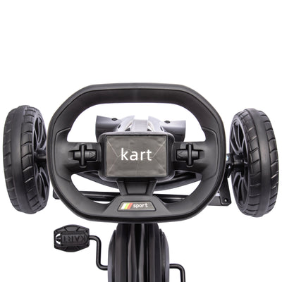 HOMCOM Kids Pedal Go Kart, with Adjustable Seat, EVA Wheels, Seat, Handbrake - Black 