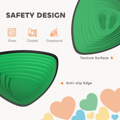 AIYAPLAY 6-Piece Stepping Stones for Kids, Stackable Sensory Toys Outdoor Indoor, Obstacle Course for Balance and Motor Skills