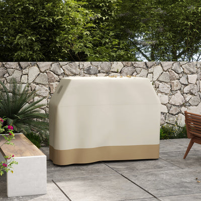 Outsunny 66W x 152Lcm PU Coated Protective Grill Cover - Beige 
