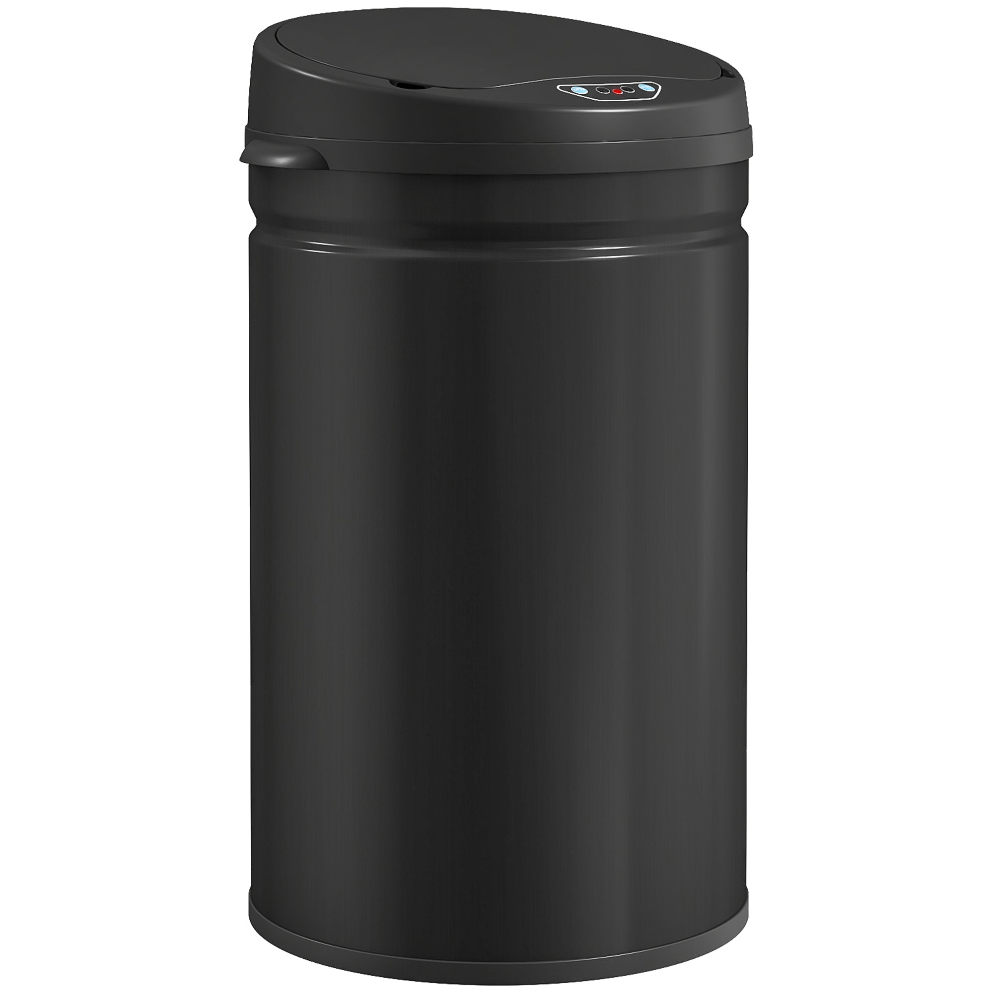 HOMCOM 30L Stainless Steel Sensor Bin - Black 