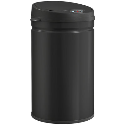 HOMCOM 30L Stainless Steel Sensor Bin - Black 
