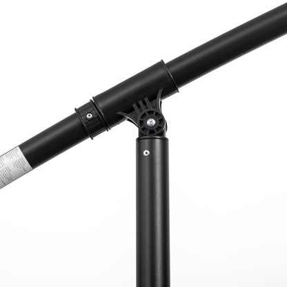 Outsunny 3(m) Cantilever Umbrella 18 Ribs & Vents Adjustable Angle for Patio Light Grey 