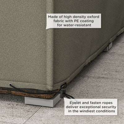 Outsunny 155 x 222cm Waterproof Furniture Cover - Grey 