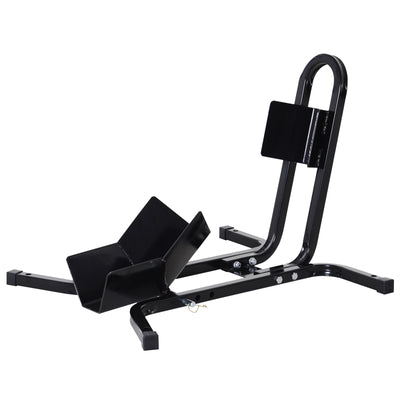 HOMCOM Metal Motorcycle Motorbike Wheel Chock Locking Stand System 17”,19”,21”/43,48,51 Cm Front Wheels Steel Adjustable Fixing Tyre Holder Support 