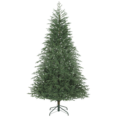 HOMCOM 7 ft Full Spruce Christmas Tree with Realistic Dense Tips, Easy Assembly - Green 