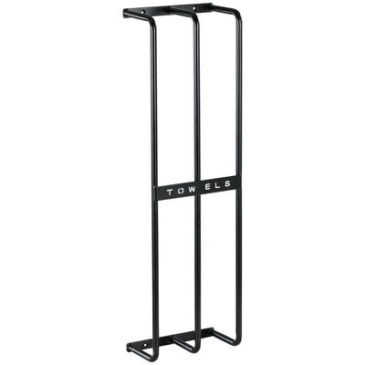 HOMCOM Six Large Towel Metal Holder, with Mounting Accessories 
