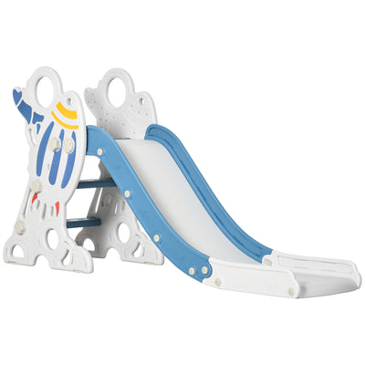 AIYAPLAY Space-Themed Baby Slide, Indoor Freestanding Kids Slide, for Ages 1.5-3 Years - Blue 