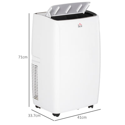 HOMCOM 12,000 BTU Mobile Air Conditioner, Grade A Rated - White 