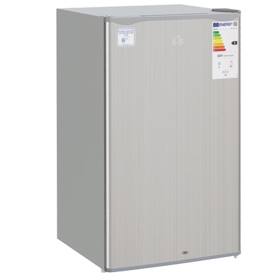 HOMCOM 91L Freestanding Under-Counter Fridge with Lock - Grey 