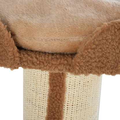 PawHut 91cm Cat Tower Scratching Posts Cat Tree for Indoor Cats Kitten Activity Centre Brown 