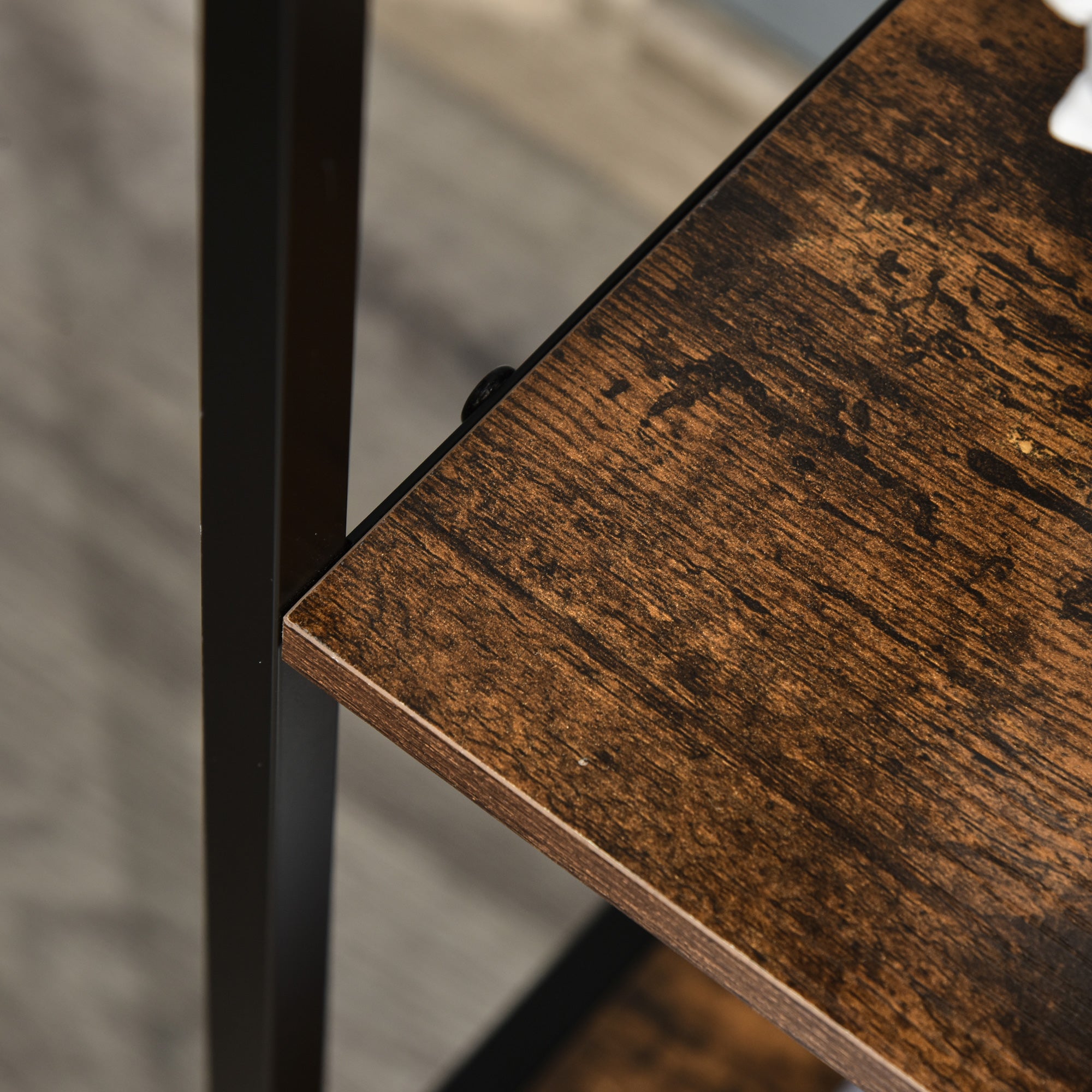 HOMCOM Chest of Drawers Storage  Dresser Cabinet Organizer with 3 Fabric Drawers and 2 Display Shelves for Living Room, Bedroom, Hallway, Black 