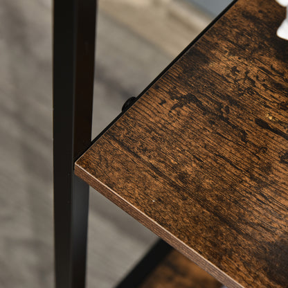 HOMCOM Chest of Drawers Storage  Dresser Cabinet Organizer with 3 Fabric Drawers and 2 Display Shelves for Living Room, Bedroom, Hallway, Black 