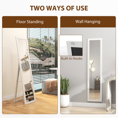 HOMCOM 37 x 157 cm Full Length Mirror - White 