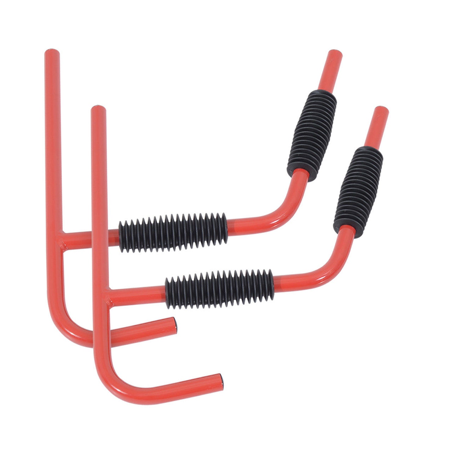 HOMCOM Kayak Canoe Heavy Duty Wall Mounted Storage Holder Rack Heavy Duty Storing Hangers Red 