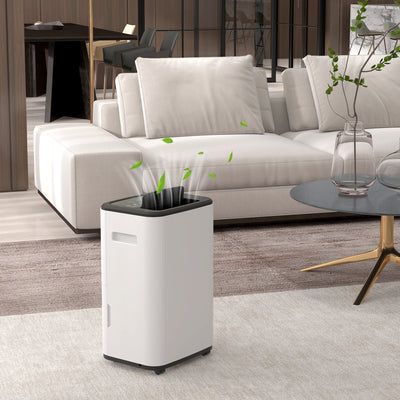 HOMCOM 6000mL Portable Dehumidifier with 24H Timer, 3 Dehumidifying Modes, 20L/Day, for Home Laundry Basement 