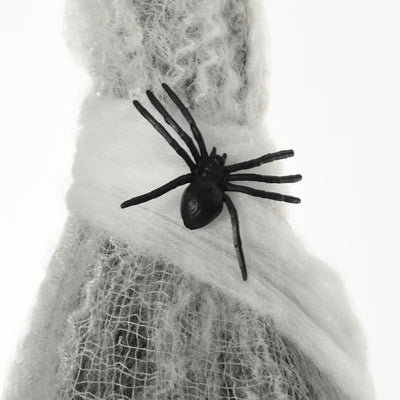 HOMCOM 4.7ft Life Size Outdoor Halloween Decoration Hanging Mummy with Spider Web, Animated Prop Decor with Sound and Motion Activated, Light Up Eyes, Howling Sound, Posable Arms, Moving Body 