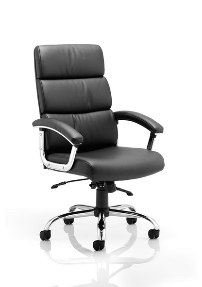 Desire High Back Leather Executive Office Chair with Arms