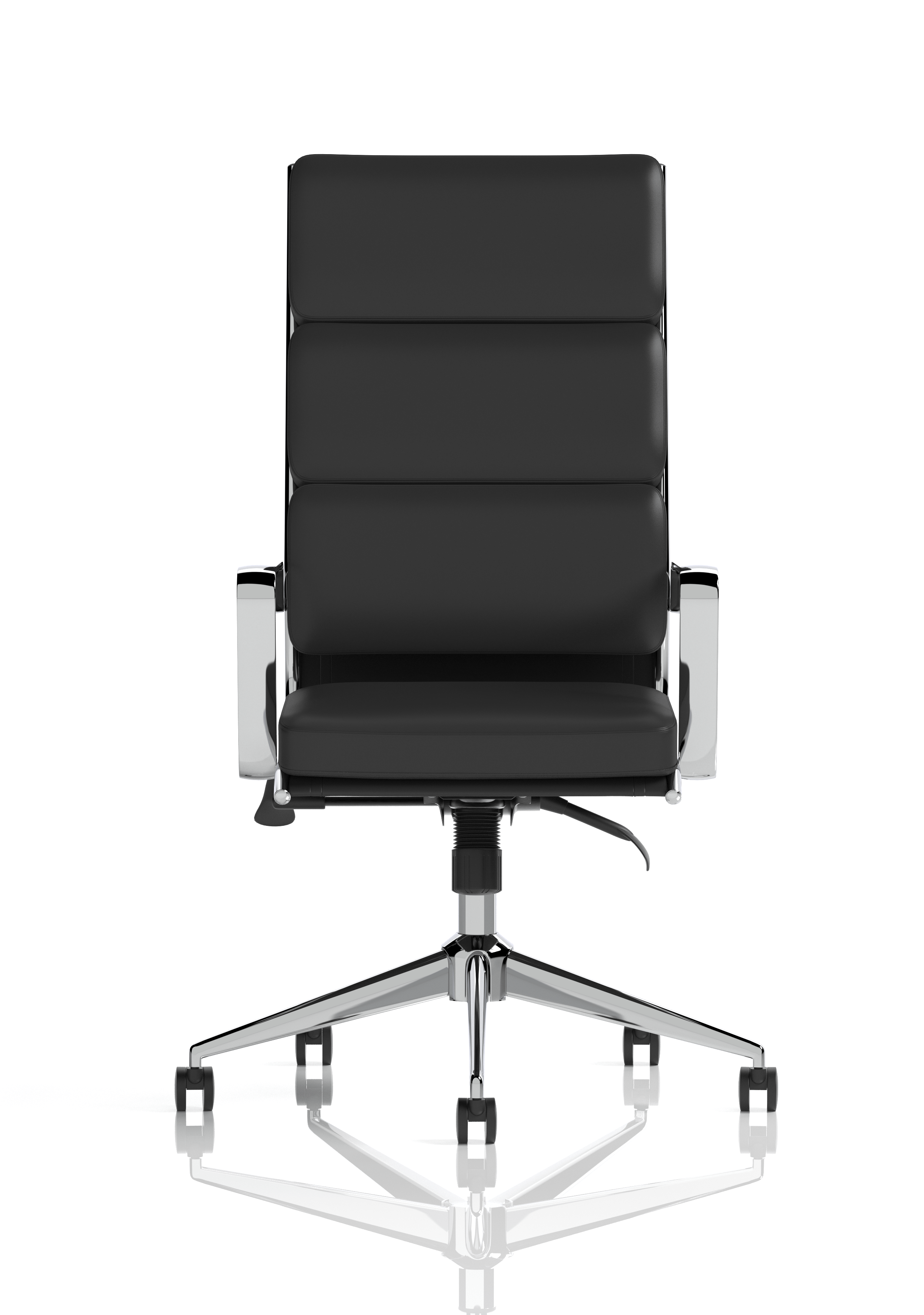 Savoy High Back Executive Black Leather Office Chair with Arms