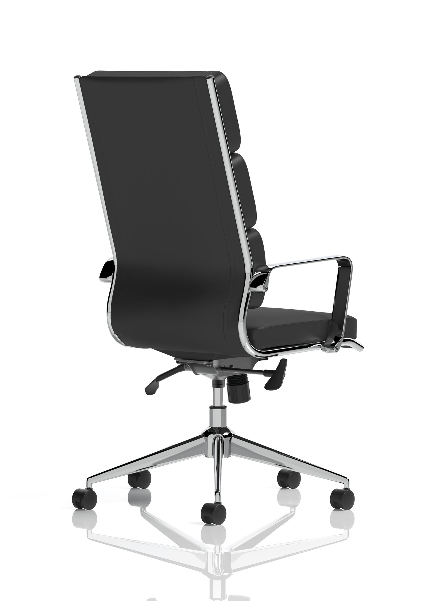 Savoy High Back Executive Black Leather Office Chair with Arms