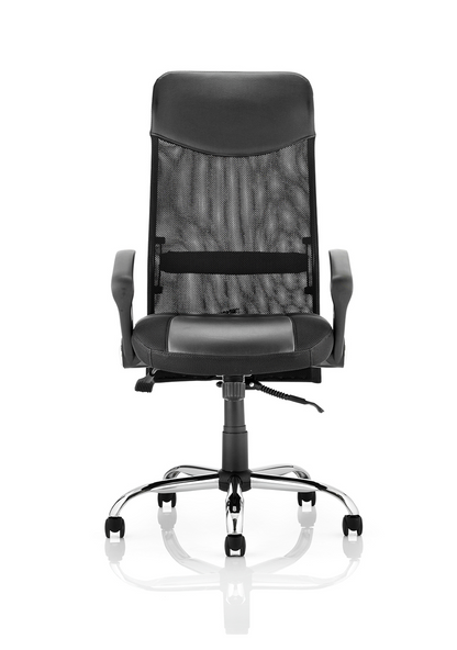 Vegas High Back Black Executive Office Chair with Arms