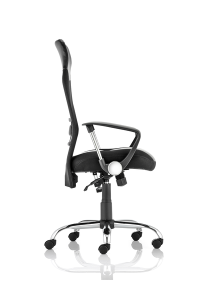 Vegas High Back Black Executive Office Chair with Arms