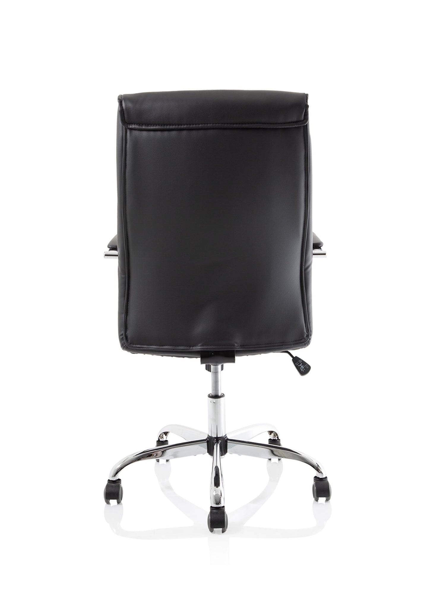 Carter High Back Black Leather Executive Office Chair with Arms