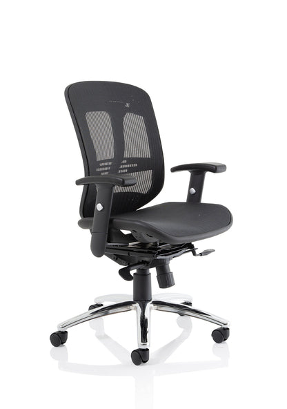 Mirage II Mesh Back Task Operator Office Chair with Height Adjustable Arms