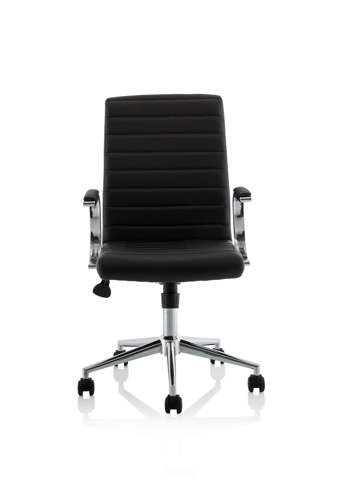 Ezra Medium Back Leather Executive Office Chair with Arms