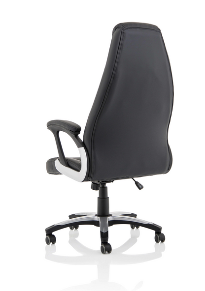 Metropolis High Back Black Leather Executive Office Chair