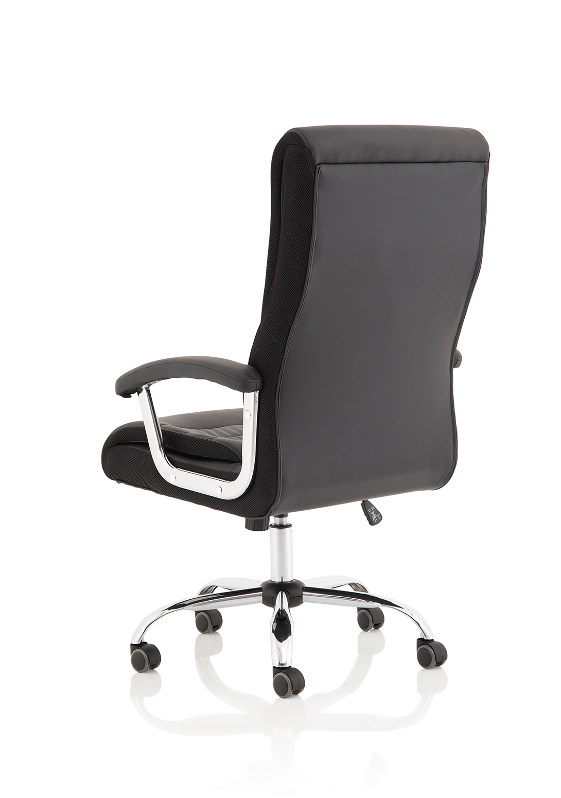 Dallas High Back Black Leather Executive Office Chair with Arms