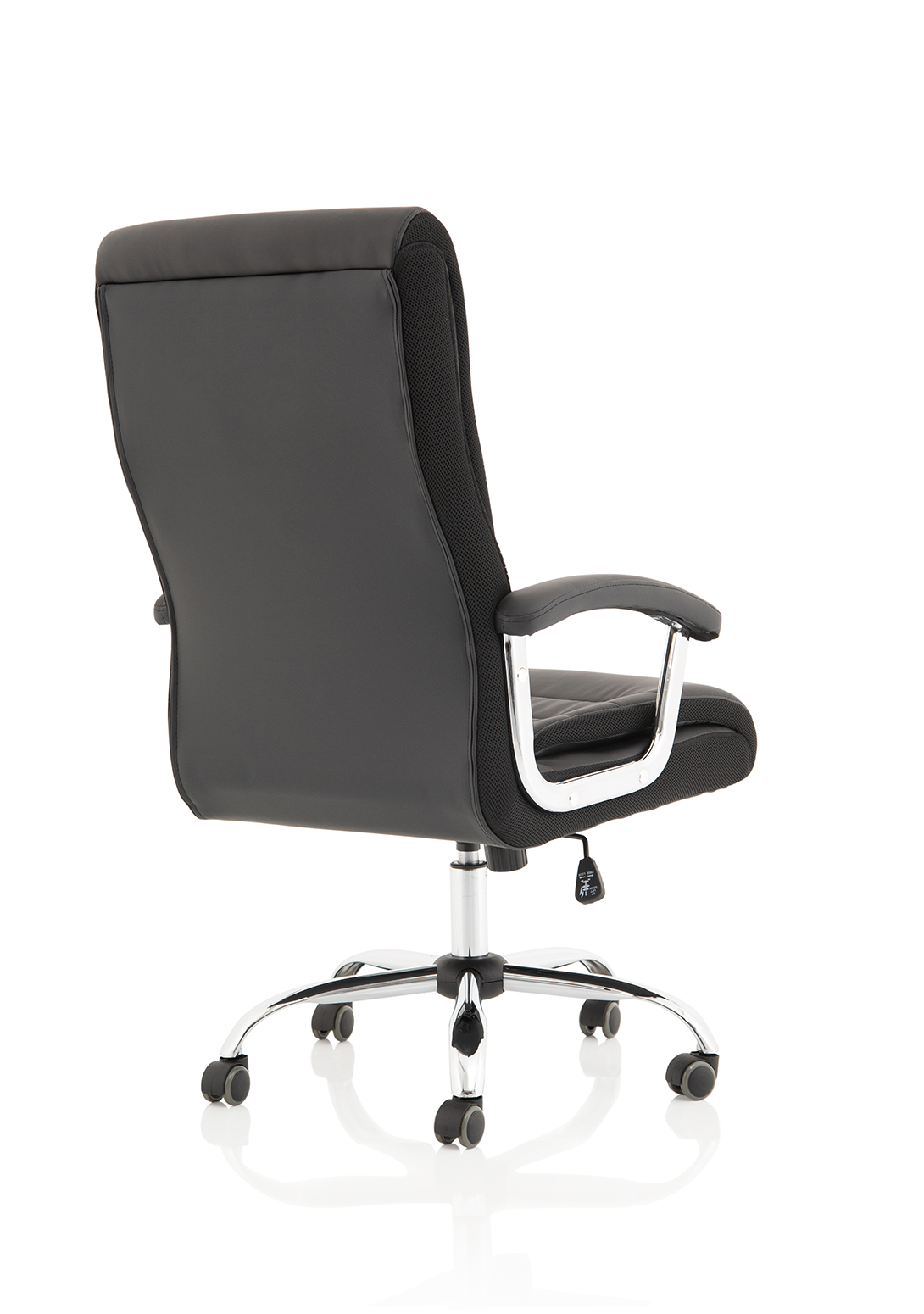 Dallas High Back Black Leather Executive Office Chair with Arms