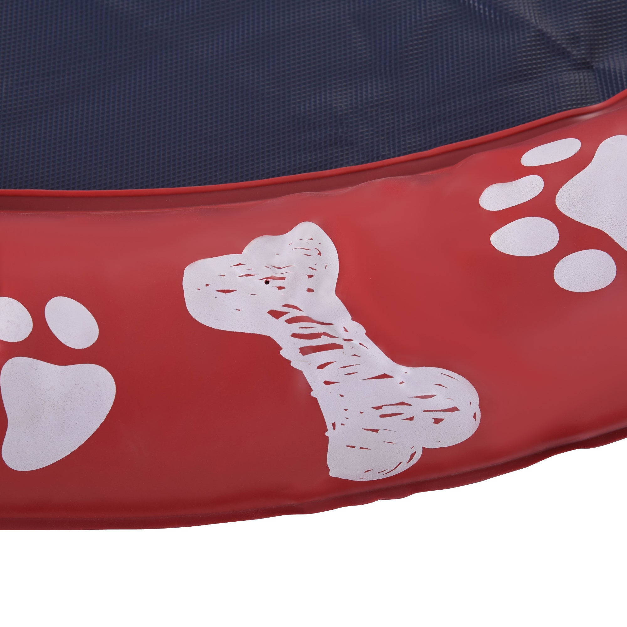 PawHut 150cm Splash Pad Sprinkler for Pets Dog Bath Pool Water Game Mat Toy Non-slip Outdoor Backyard Red 