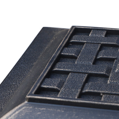 Outsunny 9kg Square Garden Parasol Base Holder Resin Outdoor Market Umbrella Stand with Adjustable Coupler, Bronze 