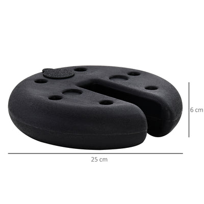 Outsunny Sand Fillable Set of 4 PCs Gazebo Tent Sand  Leg Weights Marquee Party Tent Canopy Accessory 