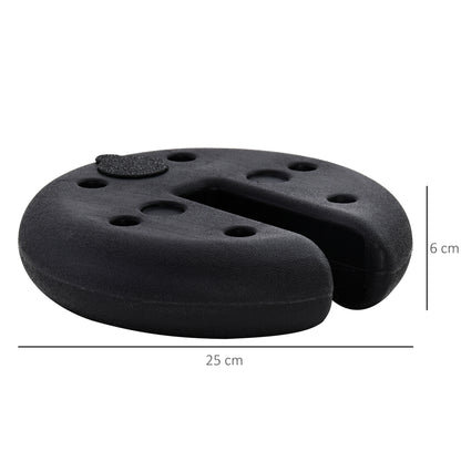 Outsunny Sand Fillable Set of 4 PCs Gazebo Tent Sand  Leg Weights Marquee Party Tent Canopy Accessory 