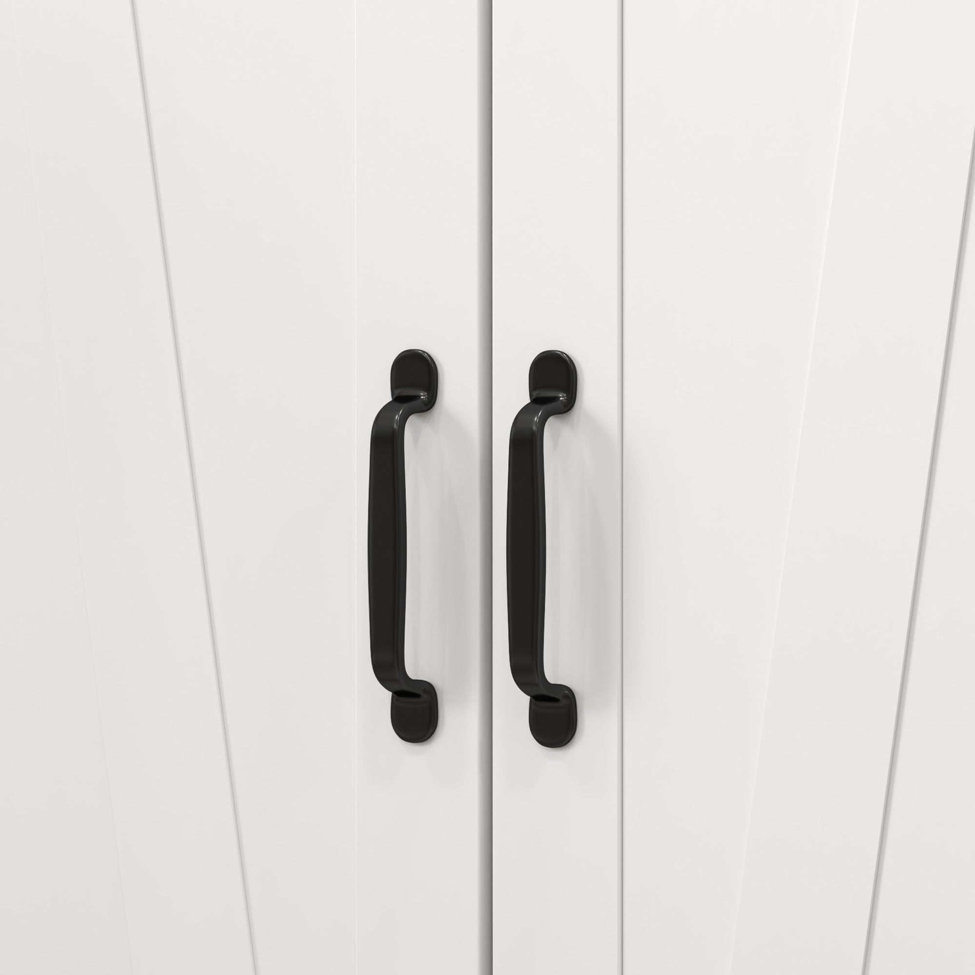 HOMCOM Multi-Storage Farmhouse Style Cabinet - White 