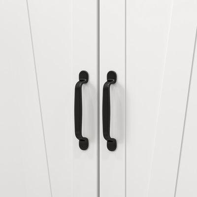 HOMCOM Multi-Storage Farmhouse Style Cabinet - White 