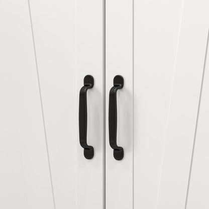 HOMCOM Multi-Storage Farmhouse Style Cabinet - White 