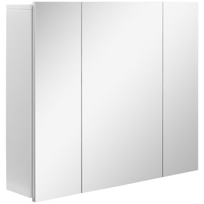 kleankin Wall Mounted Mirror Cabinet - White 