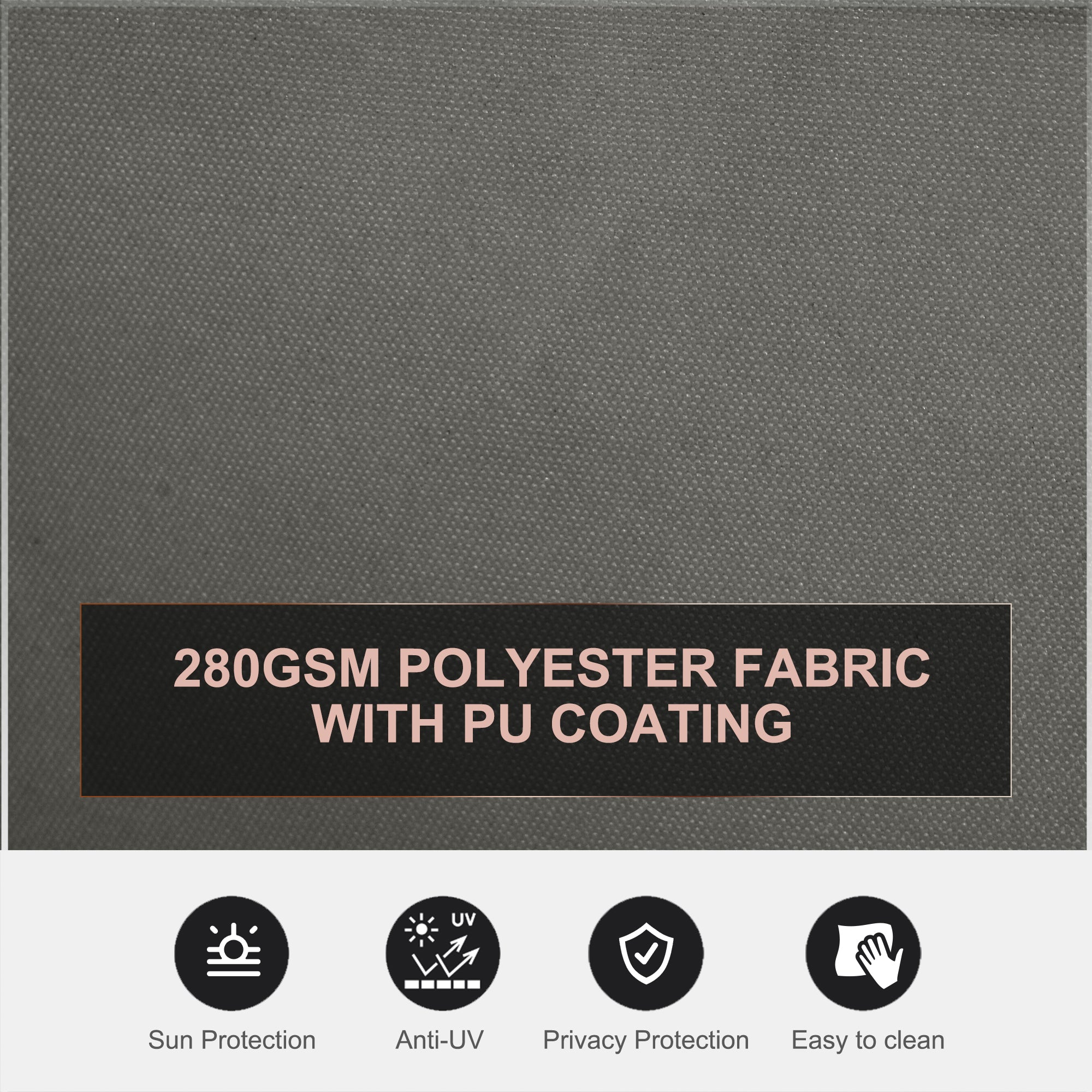 Outsunny 6 x 2m Retractable Sun Side Awning Screen Fence Patio Garden Wall Balcony Screening Panel Outdoor Blind Privacy Divider – Grey 