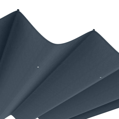 Outsunny Pergola Roof, Retractable Sun Shade Cover for 2.85 x 2m Pergola, UV30+ Protected, Dark Grey 