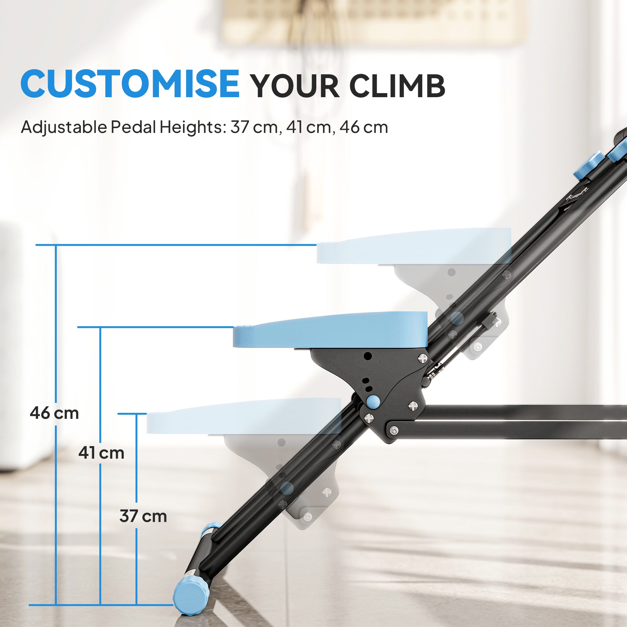 SPORTNOW Stair Stepper for Home Gym Exercise, Vertical Climber Machine with LCD Monitor & Adjustable Pedals for Workout 
