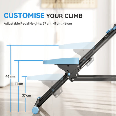 SPORTNOW Stair Stepper for Home Gym Exercise, Vertical Climber Machine with LCD Monitor & Adjustable Pedals for Workout 