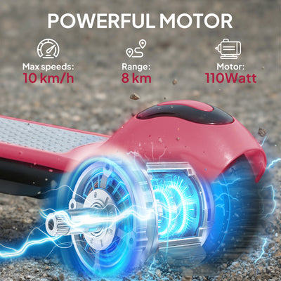 SPORTNOW Electric Scooter for Kids, with LED Display, Pink 