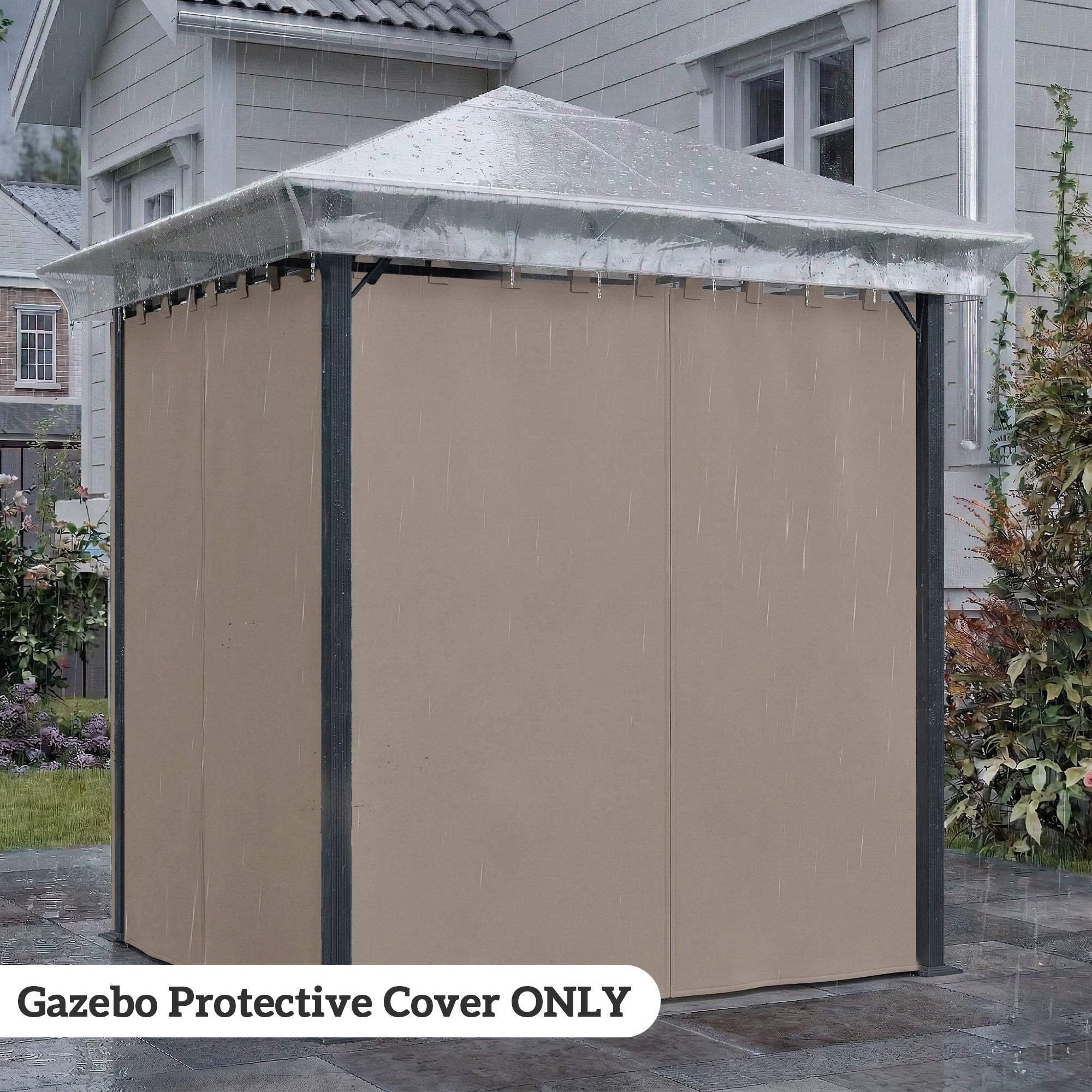 Outsunny 2 x 2 (m) Gazebo Protective Cover, Waterproof Cover for Gazebo, Canopy and Tent 